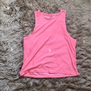 Beyond Yoga Vibrant Pink Muscle Tee